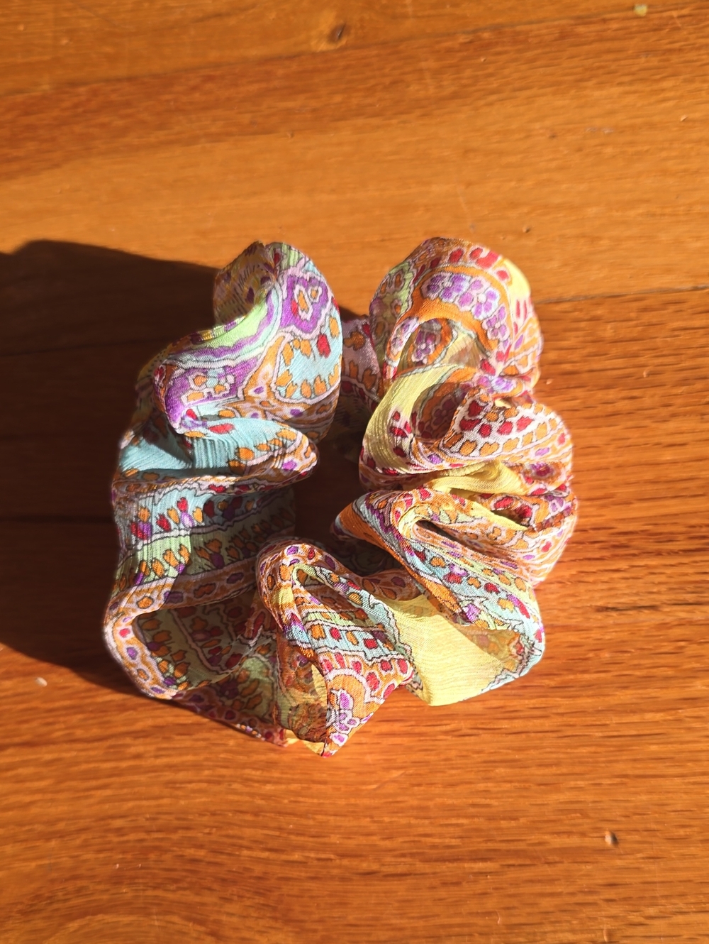 Paisley Multicolor Hair Scrunchie - Women's Accessory
